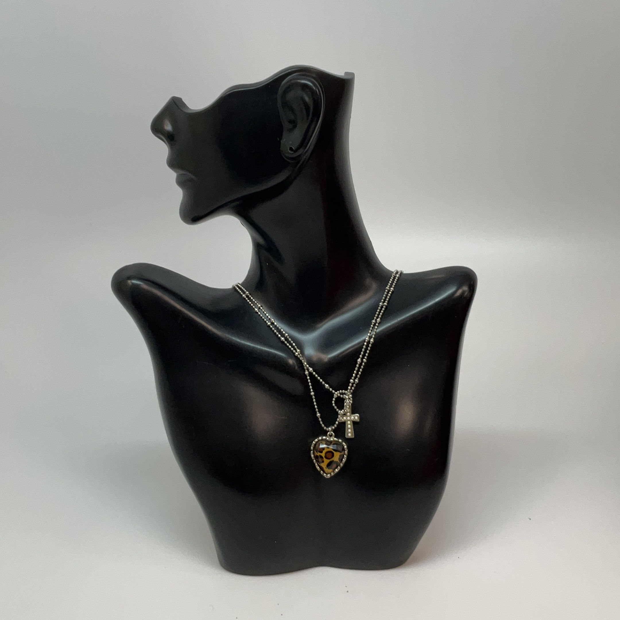 Betsey Johnson Faux Stone Baguette Heart Pendant Necklace - Macy's